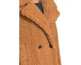 Короткое плюшевое пальто UGG Gertrude с воротником и двумя рядами пуговиц