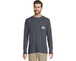 Футболка с длинным рукавом Ghost Pups Logo Box и карманом от Vineyard Vines