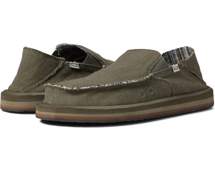 Сандалии Sanuk Vagabond Sidewalk Surfer ST Hemp с верхом из смеси конопли и мягкой пеной Soft Top