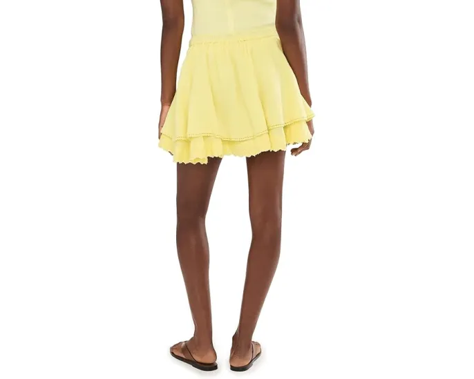 Мини-юбка Lady Tulip от Free People с кружевной отделкой и вышивкой