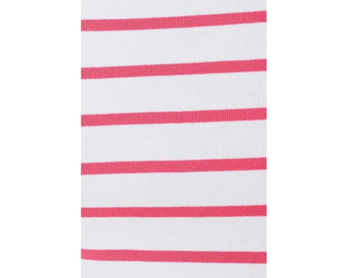 Lilla P Топ с лодочкой и рукавом 3/4 в рубчатую полоску