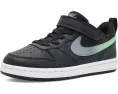 Кроссовки Nike Court Borough Low Fade для детей Black и Illusion Green