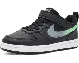 Кроссовки Nike Court Borough Low Fade для детей Black и Illusion Green