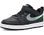 Кроссовки Nike Court Borough Low Fade для детей Black и Illusion Green