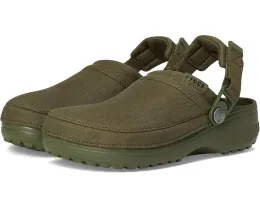 Кроксы Crocs Classic Crafted Vegan Suede Clogs с ремешком и стелькой Croslite
