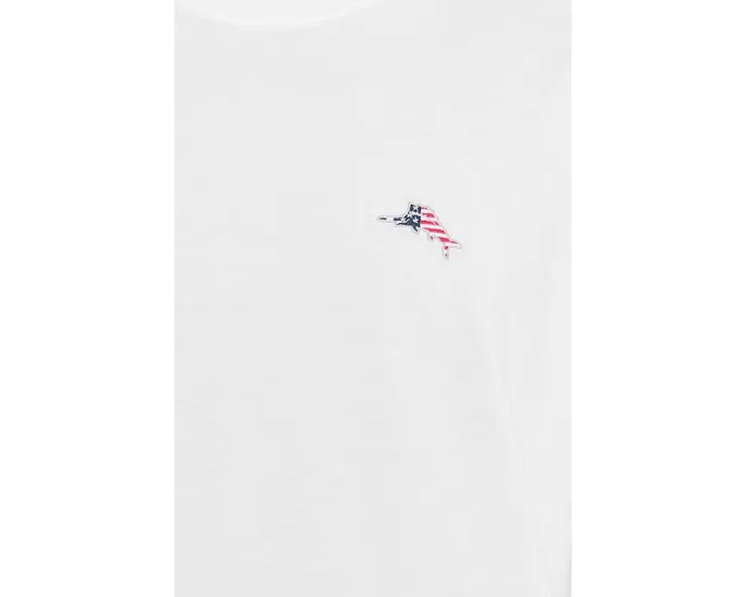 Футболка Tommy Bahama Bali Skyline Americana с коротким рукавом из пима-хлопка
