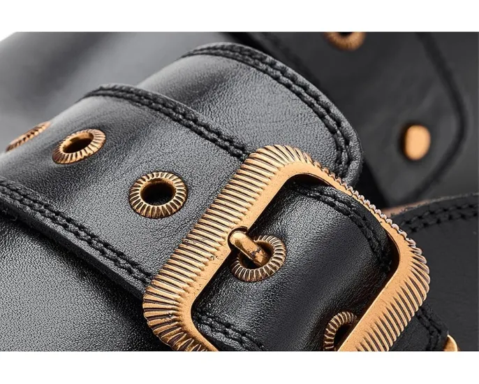 Мюли AllSaints Staffa с пряжкой и пробковой стелькой