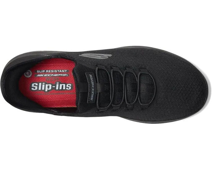 Рабочие туфли Skechers Summits на липучке с технологией Hands Free Slip-ins