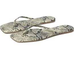 Сандалии TKEES Square Toe Exotics с принтом под кожу змеи