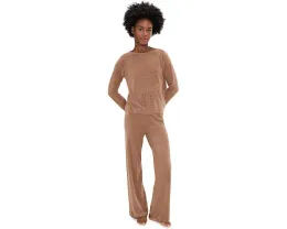 Комплект Barefoot Dreams CozyChic Ultra Lite свитер с резинкой и широкие брюки