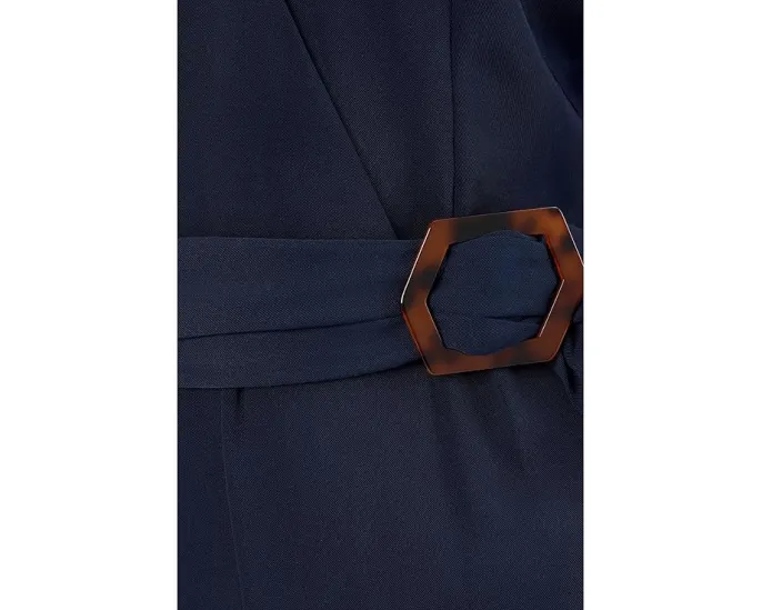 Комбинезон макси с глубоким V-образным вырезом и поясом Vince Camuto