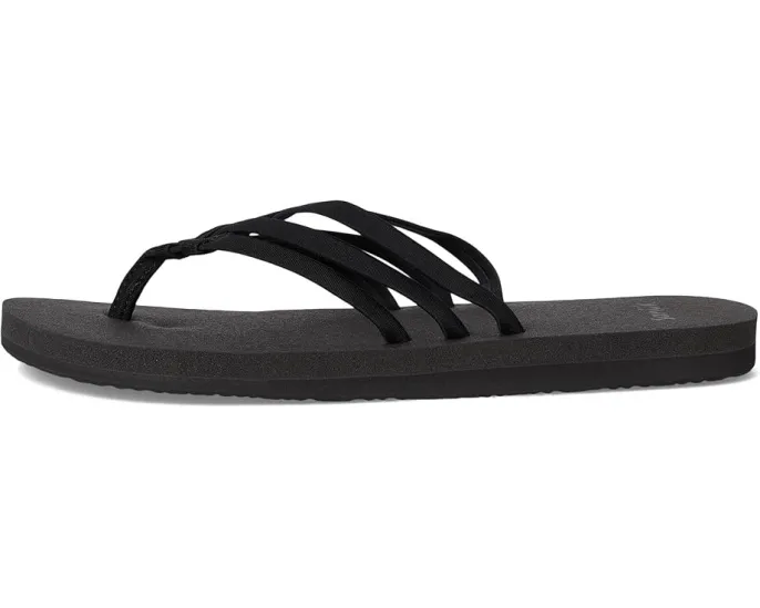 Sanuk Yoga Sandy II сланцы с несколькими ремешками и стелькой из пены с эффектом памяти