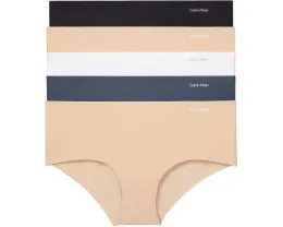 Набор из 5 трусиков-хипстеров Calvin Klein Invisibles с бесшовным дизайном