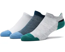 Набор из 3 пар носков Feetures Elite Max Cushion No Show Tab для бега