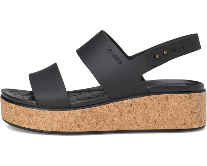 Сандалии Crocs Brooklyn Cork Low Wedge на пробковой платформе