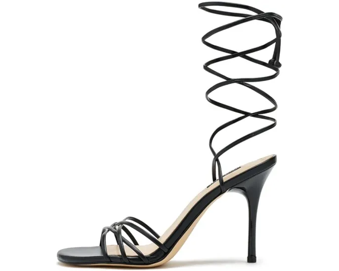 Вечерние сандалии Nine West Opela на высоком каблуке-стилетто с переплетением бретелей и лямками на щиколотке