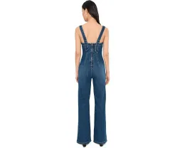 Комбинезон Suns Out Bootcut от Free People из стрейч-денима с расклешенными штанинами