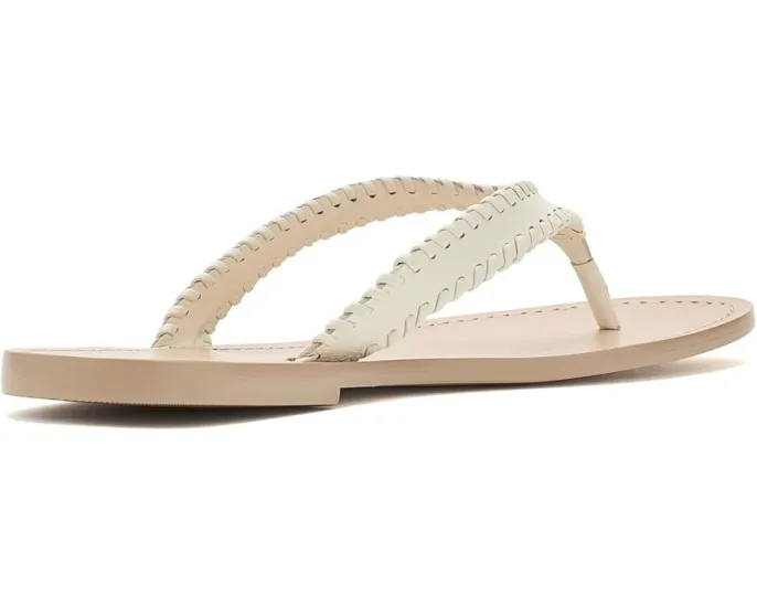 Jessica Leather Sandals от Cinq à Sept кожаные сандалии на плоском ходу