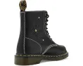 Ботинки Dr. Martens 1460 Pascal Flower с цветочным принтом и желтой строчкой
