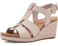 Клинья Rockport Belle с открытым носом и кожаным верхом