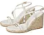 Босоножки Stuart Weitzman Georgie Espadrille на танкетке из джута с регулируемыми ремешками