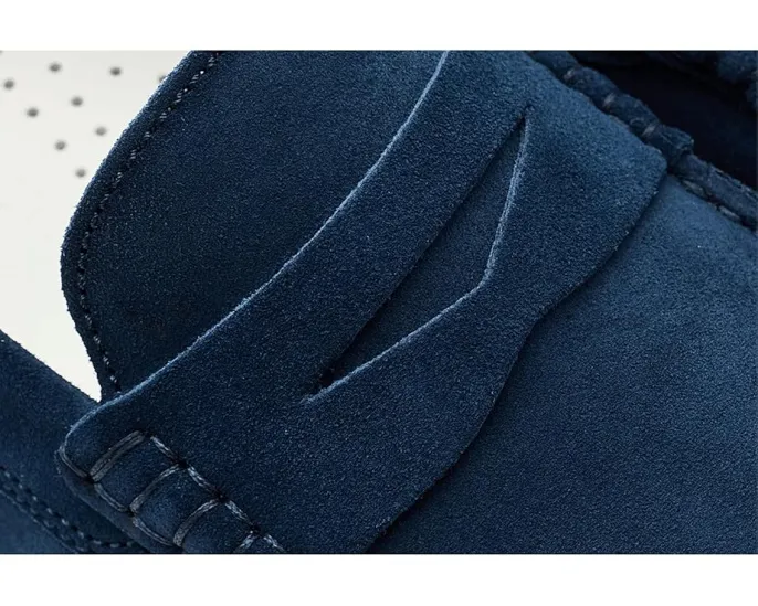 Замшевые лоферы To Boot New York Carmel Penny Driver с кожаной подкладкой