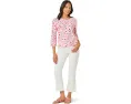 Топ с рукавом три четверти Lilly Pulitzer Clairmont Tri с отделкой кружевом