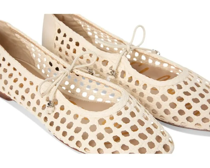 Балетки Sam Edelman Marcie с плетеным верхом и квадратным носком