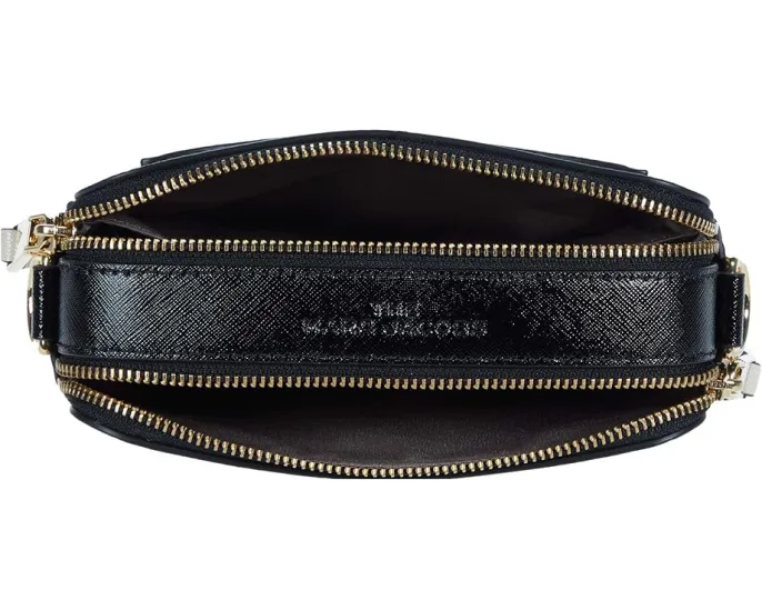 Сумка Marc Jacobs The Color-Block Snapshot из кожи сафьяно с регулируемым ремнем