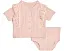 Детский комплект Barefoot Dreams Kids CozyChic Ultra Lite с оборкой из хлопкового гипюра