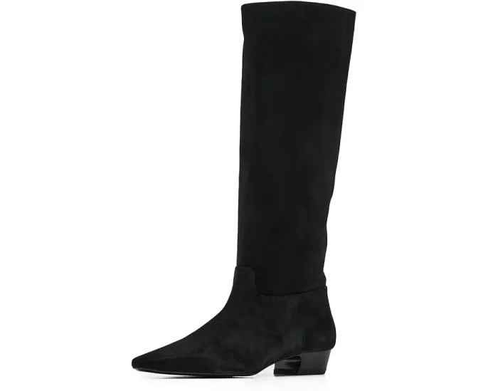 Ботинки Stassi Boot Stuart Weitzman до колена с острым носком