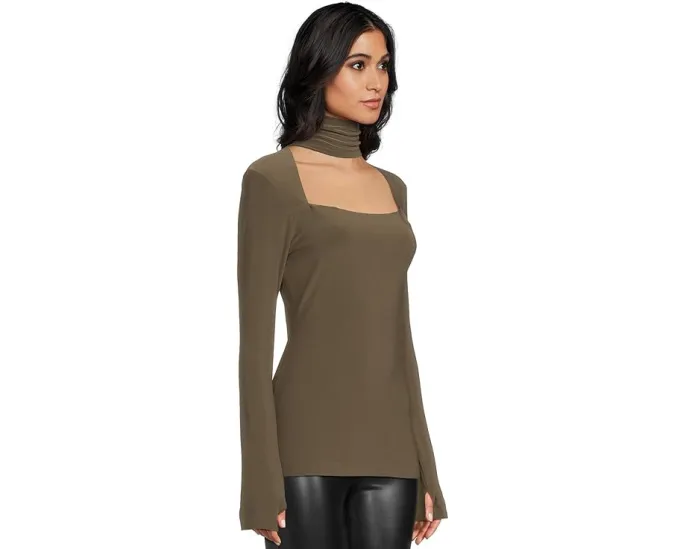 Топ Norma Kamali с длинным рукавом и вырезом sweetheart