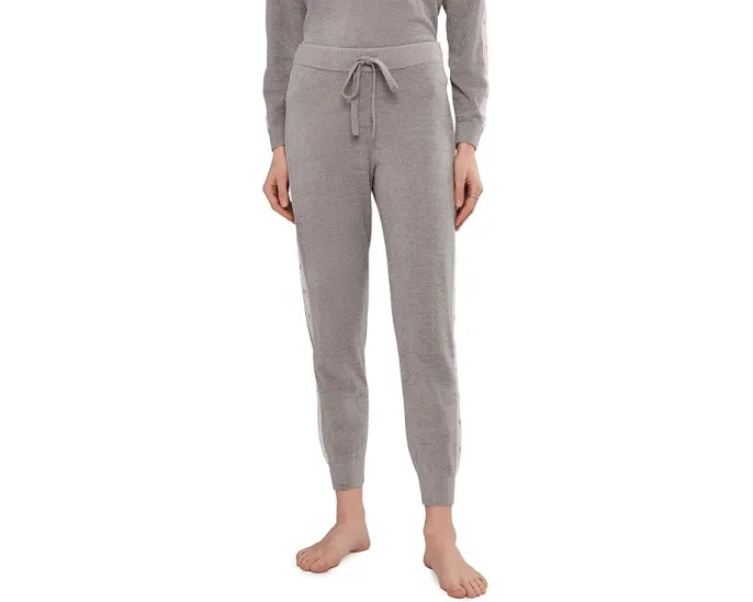 Джоггеры Barefoot Dreams CozyChic Ultra Lite Heart Stripe с контрастной полосой и сердцем