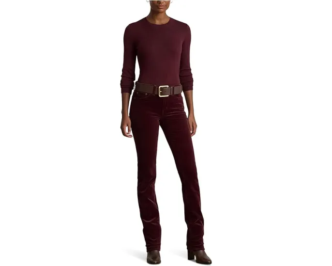 Свитер Lauren Ralph Lauren из хлопковой смеси с лодочкой и резинкой