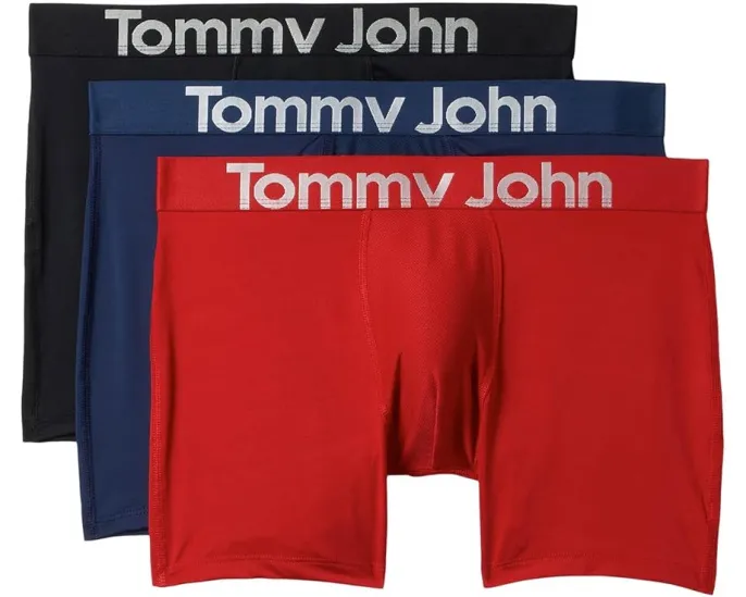 Tommy John 360 Sport Micro 4 дюйма (10.16 см) боксеры 3 шт с контурной ластовицей