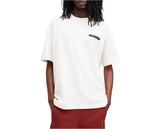 Футболка AllSaints Redact с коротким рукавом и объемным кроем