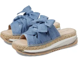 Сандалии Free People Chapmin Sport Sandal из кожи с бантом и резиновой подошвой