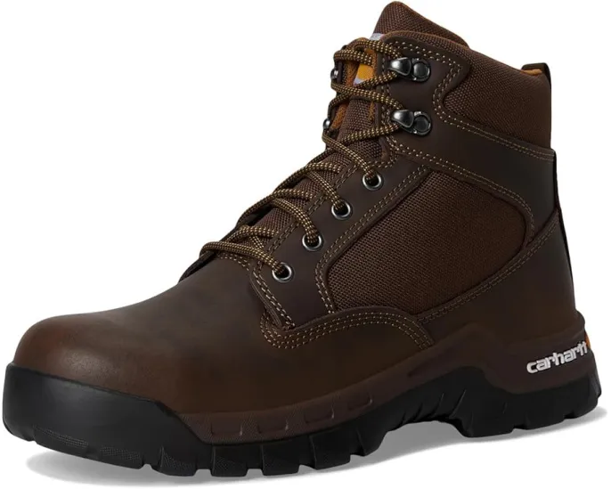 Рабочие ботинки Carhartt 6 дюймов Rugged Flex со стальным носком и противоскользящей подошвой