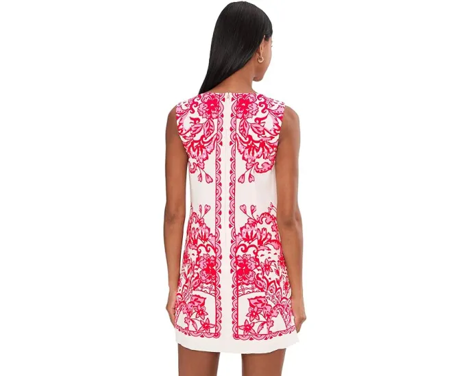 Комбинезон-платье Sadie Shift от Lilly Pulitzer с кружевной отделкой и разрезом