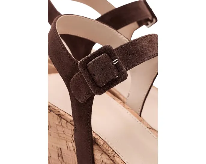 Босоножки на платформе Pelle Moda Wiltz с пробковым клином и регулируемой пряжкой