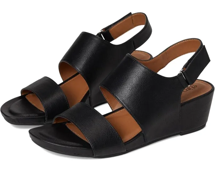 Сандалии Reba на танкетке с регулируемой пяткой и пробковой отделкой EuroSoft