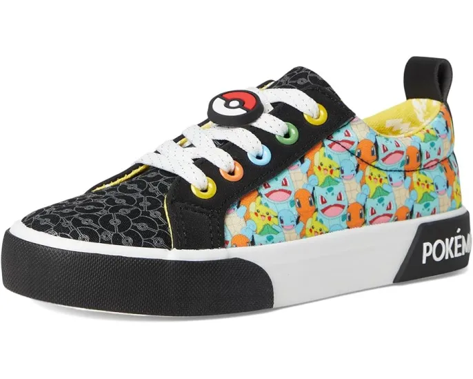 Детские кроссовки Ground Up Pokemon Low Top с принтом персонажей