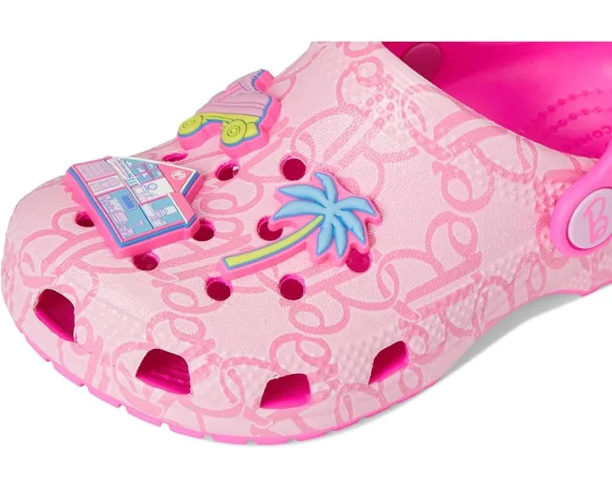 Crocs Kids Classic Barbie Clogs детские сабо с фиксированными шармами