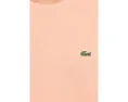 Хлопковая футболка Lacoste с вышитым крокодилом на груди