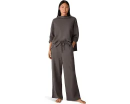 Широкие брюки Eileen Fisher с вафельной резинкой и манжетами на щиколотке