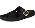 Кожаные сандалии Mellow Thong Sandal от Tory Burch с логотипом и стелькой