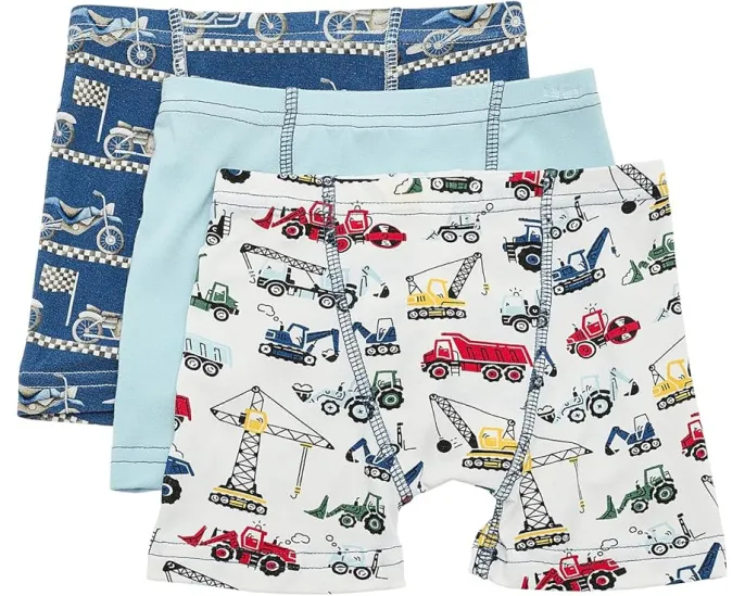 Набор из 3 боксеров для мальчиков Kickee Pants Kids с принтом и влагоотводящими свойствами