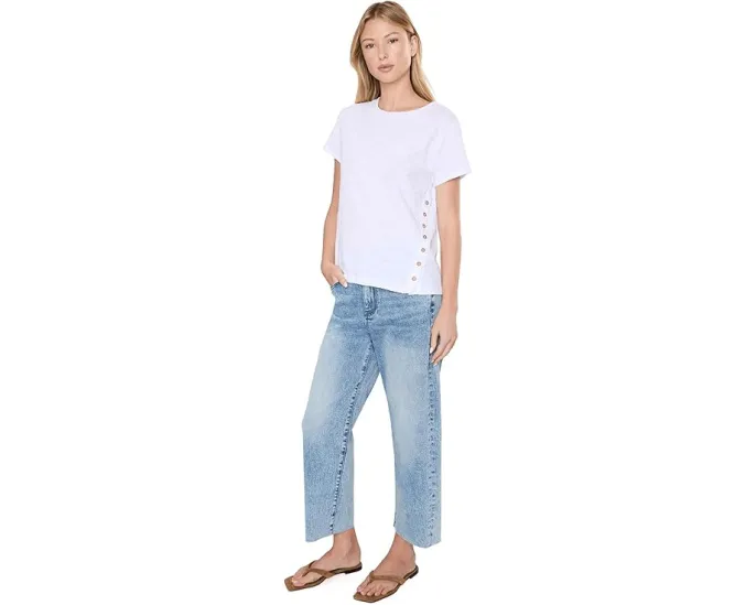 Джинсы Gwen High-Rise Wide Leg Slouchy от KUT from the Kloth светло-серые