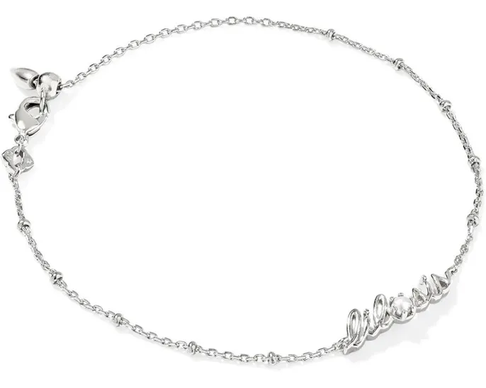 Браслет Kendra Scott Lil Sis Delicate Chain с жемчужным акцентом