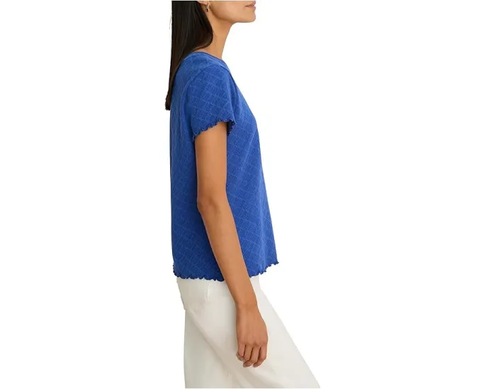 Футболка с кружевной вязкой Petite Lace Knit T-Shirt от NIC+ZOE